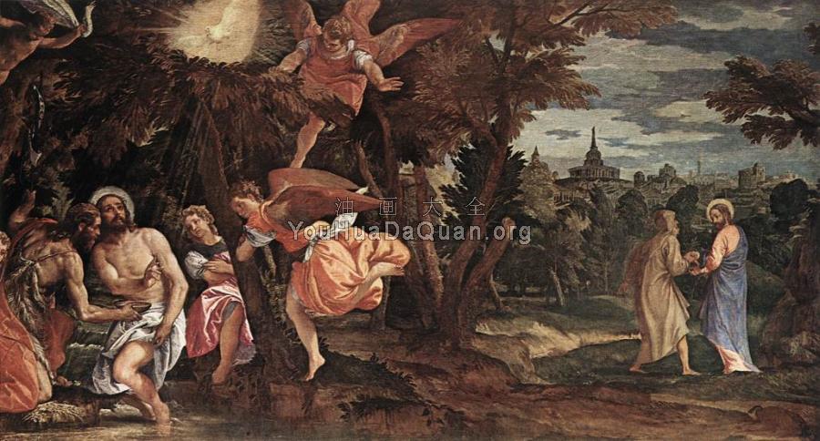 Baptism and Temptation of Christ - 保罗·委罗内塞